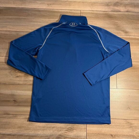 Under Armour Blue Athletic Quarterzip Jacket Men Medium Bin H-6 - Picture 4 of 4